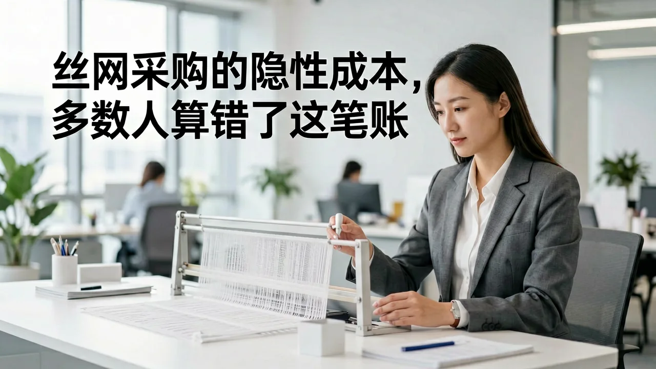 丝网采购的隐性成本,多数人算错了这笔账