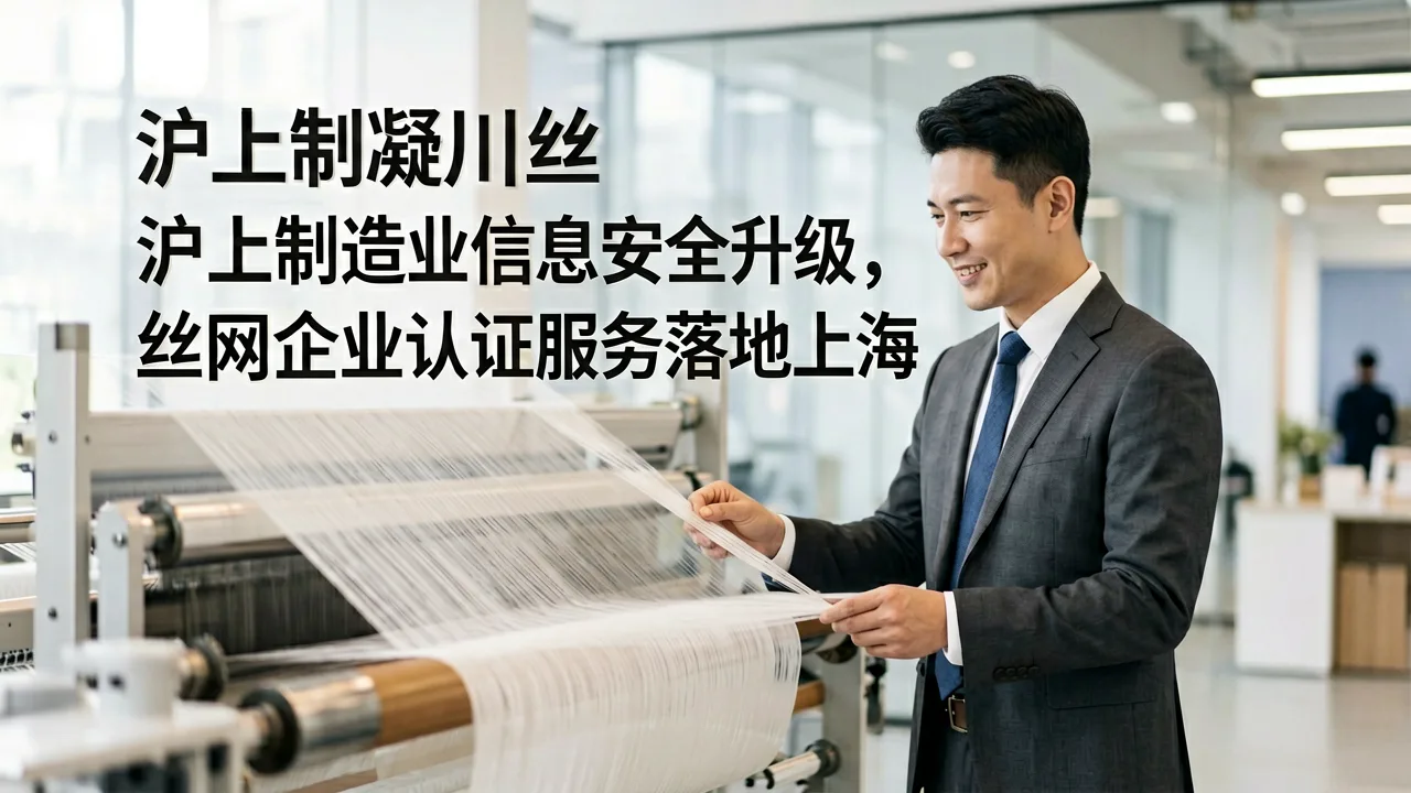 沪上制造业信息安全升级,丝网企业认证服务落地上海
